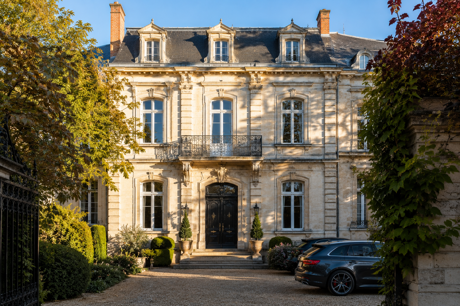 Détail architectural d'une maison de caractère